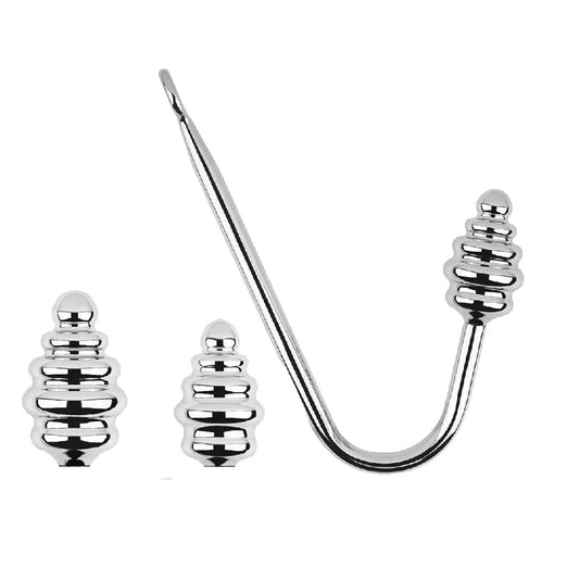 GreatBenefit Screw-in Anal 8826 Set Ribbed Hook 0720
